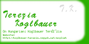 terezia koglbauer business card